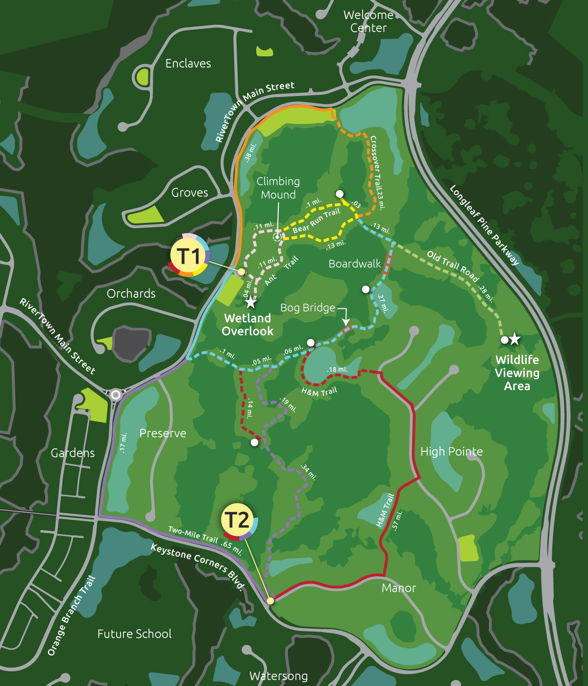 Preserves District Trail Map