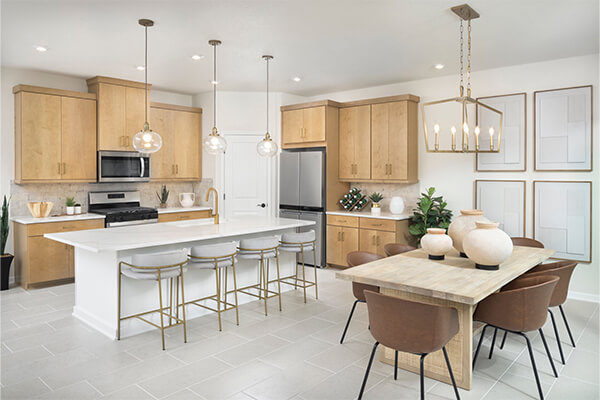 Bluffs model kitchen