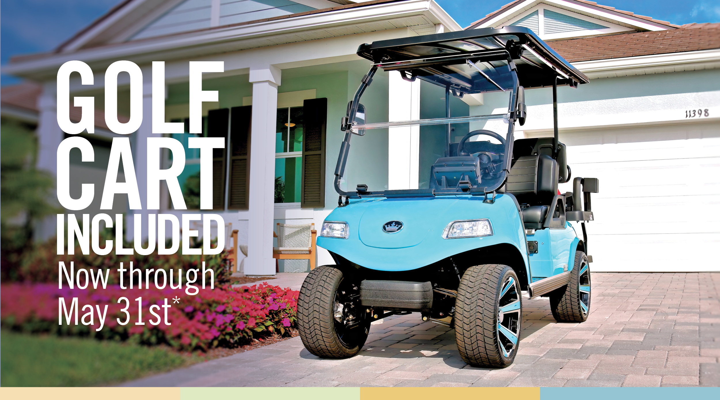 Golf cart included now through May 31st*