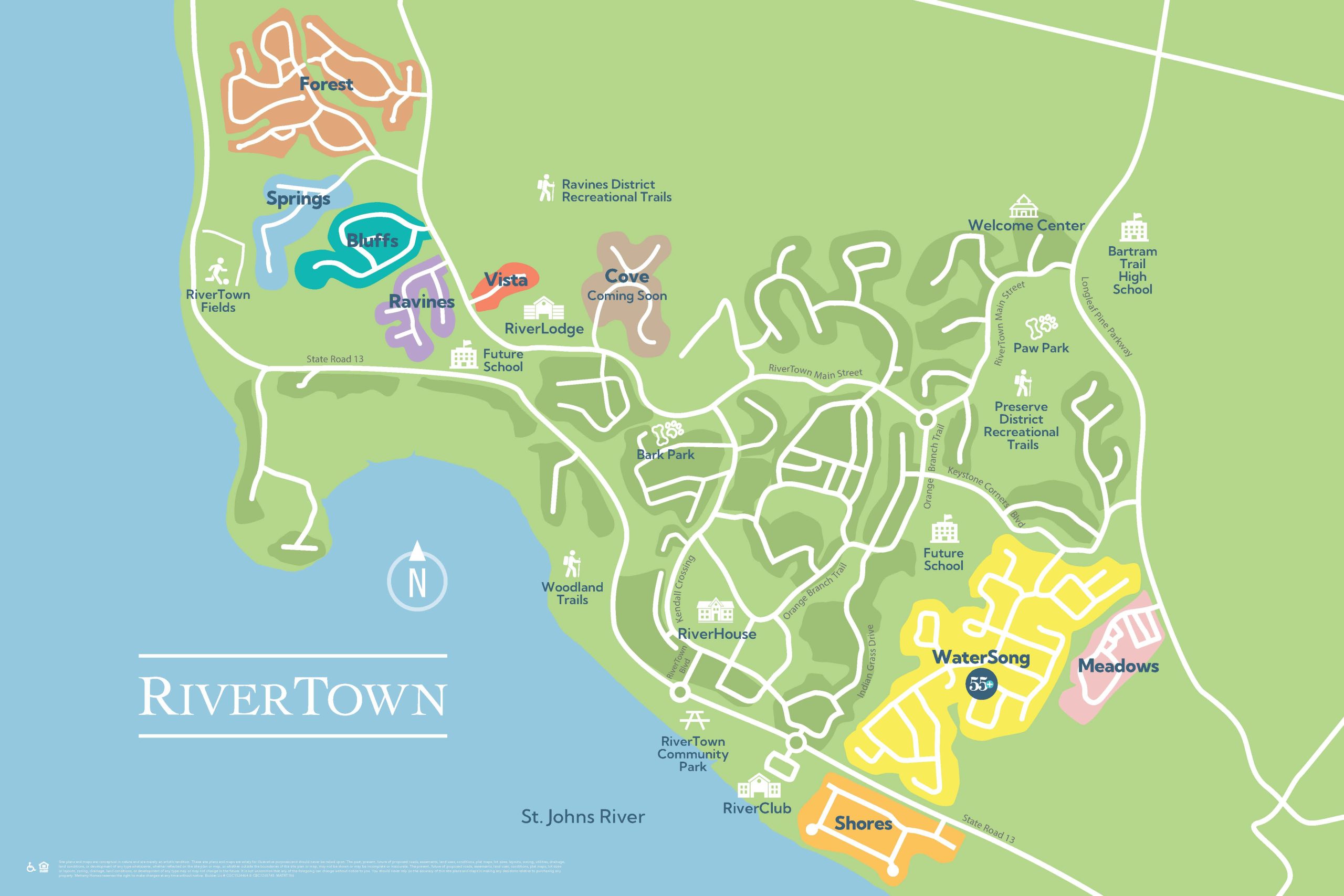 RiverTown community map